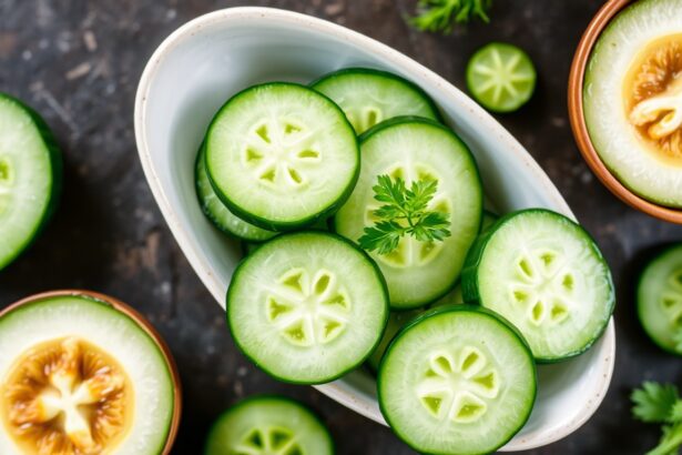 Art Japanese cucumber salad: refreshing simplicity.
