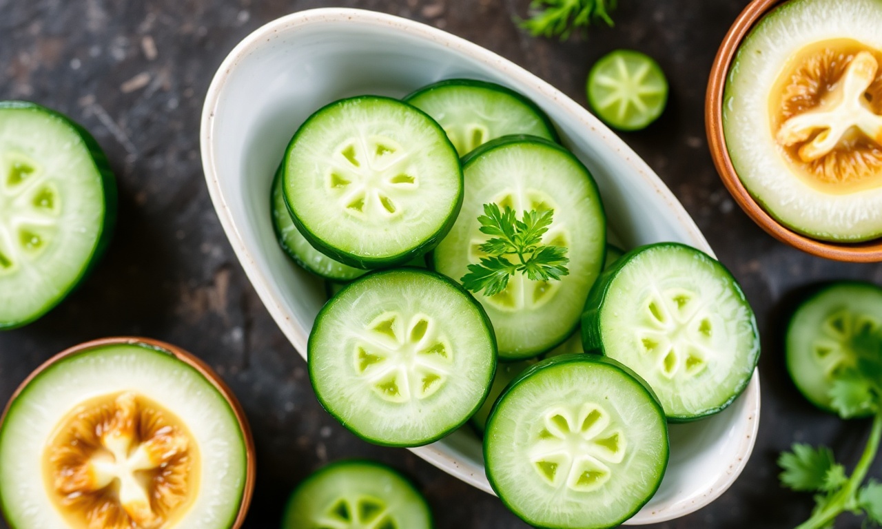 Art Japanese cucumber salad: refreshing simplicity.