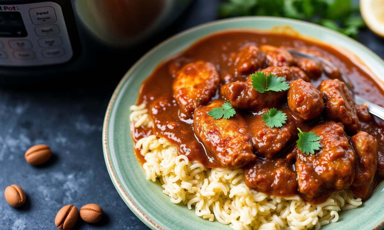 Instant Pot chicken mole recipe with bold, delicious flavors.