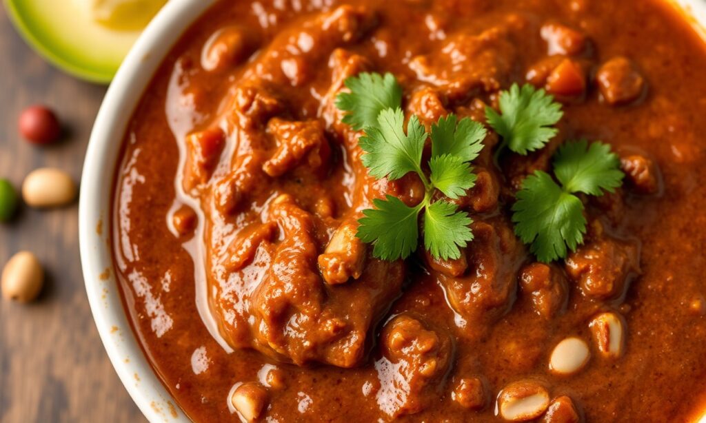 Instant Pot chicken mole recipe with bold, rich flavors.