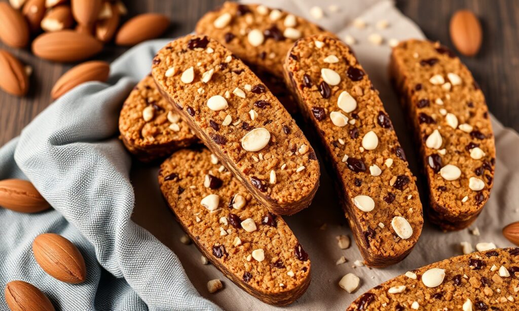 Crafting chocolate almond biscotti: crunchy, simple pleasure cookie.