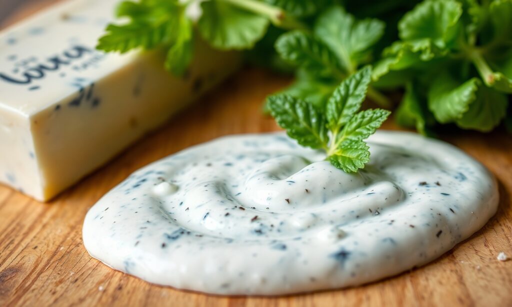 Tangy blue cheese dressing: bold, creamy, irresistible twist for dishes.