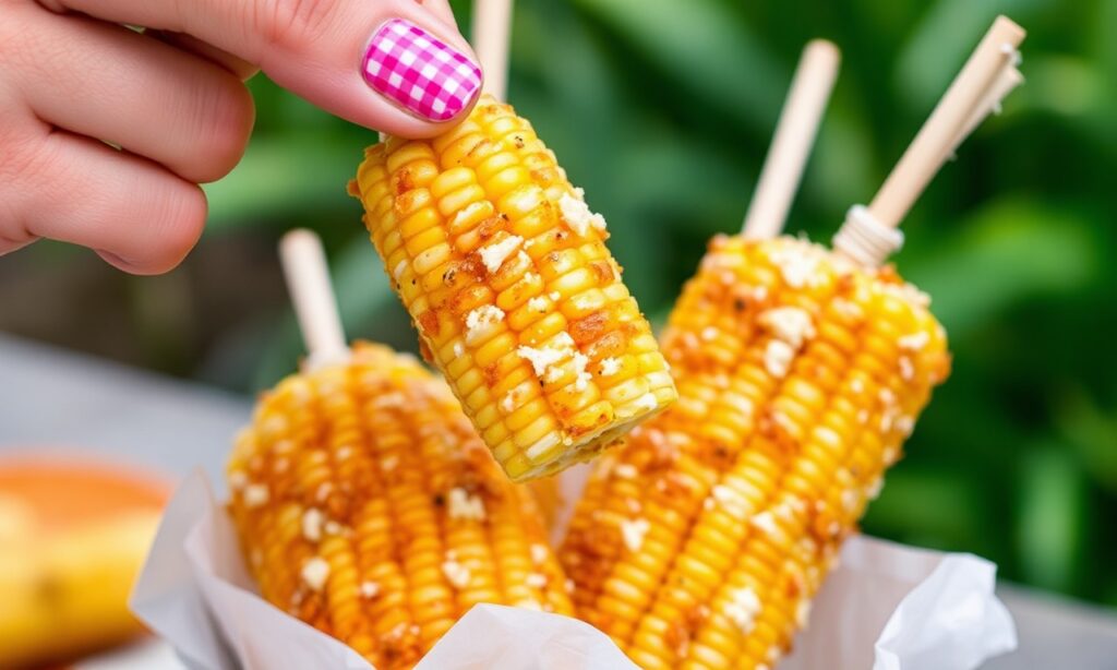 Crispy air fryer and grilled corn ribs recipes, a delicious new snack.