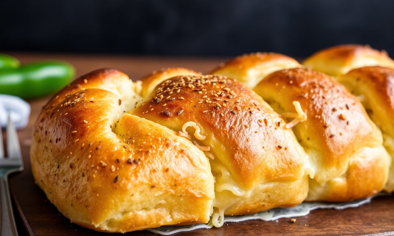 Cheesy jalapeño pull-apart bread: how to make cheesy goodness.