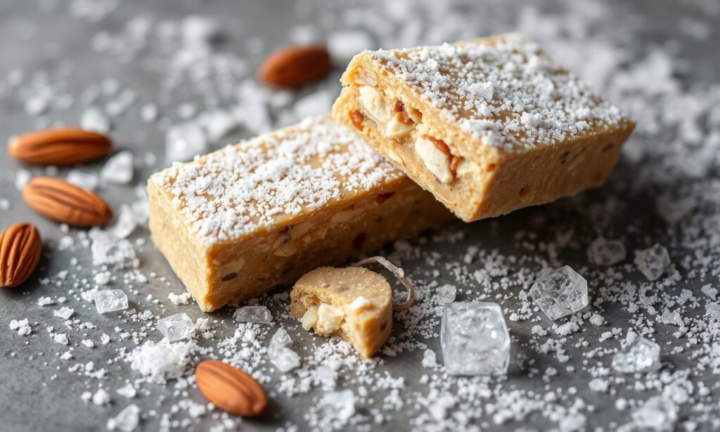 Delight Semi: Creamy, icy almond nougat with a satisfying crunch.