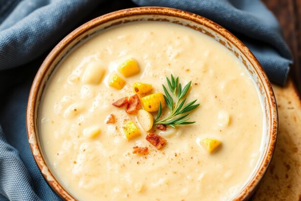 Irresistible creamy corn potato chowder, comfort food in a bowl.