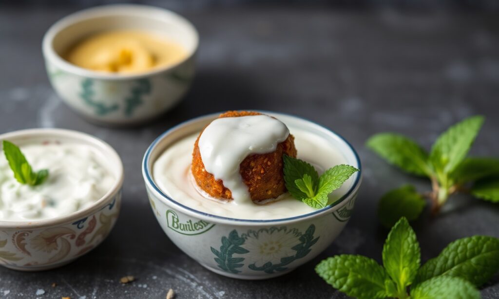 Savor Lamb kofta: Irresistible spiced aroma, minty yogurt twist.