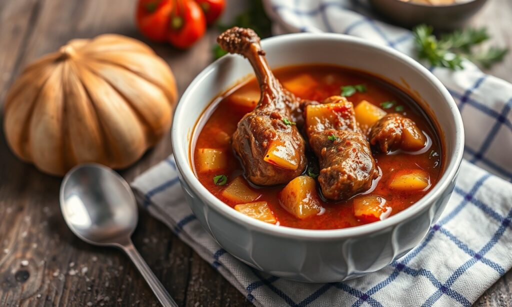 Savor rich oxtail soup, a hearty and flavorful delight.