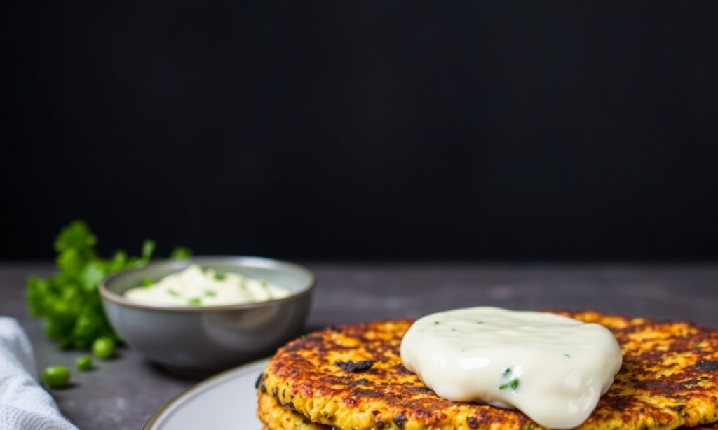 Healthy nutritious lentil veggie fritters recipe guide.