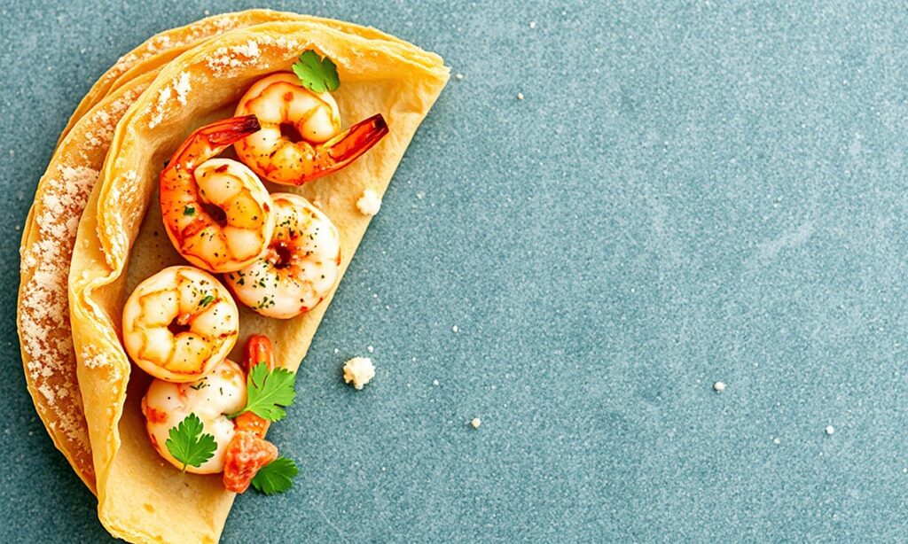 Crispy rice flour crepes filled with savory shrimp delight.