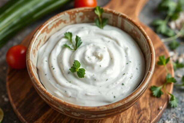 Timeless Tzatziki: Delicious classic Greek cucumber yogurt dip.