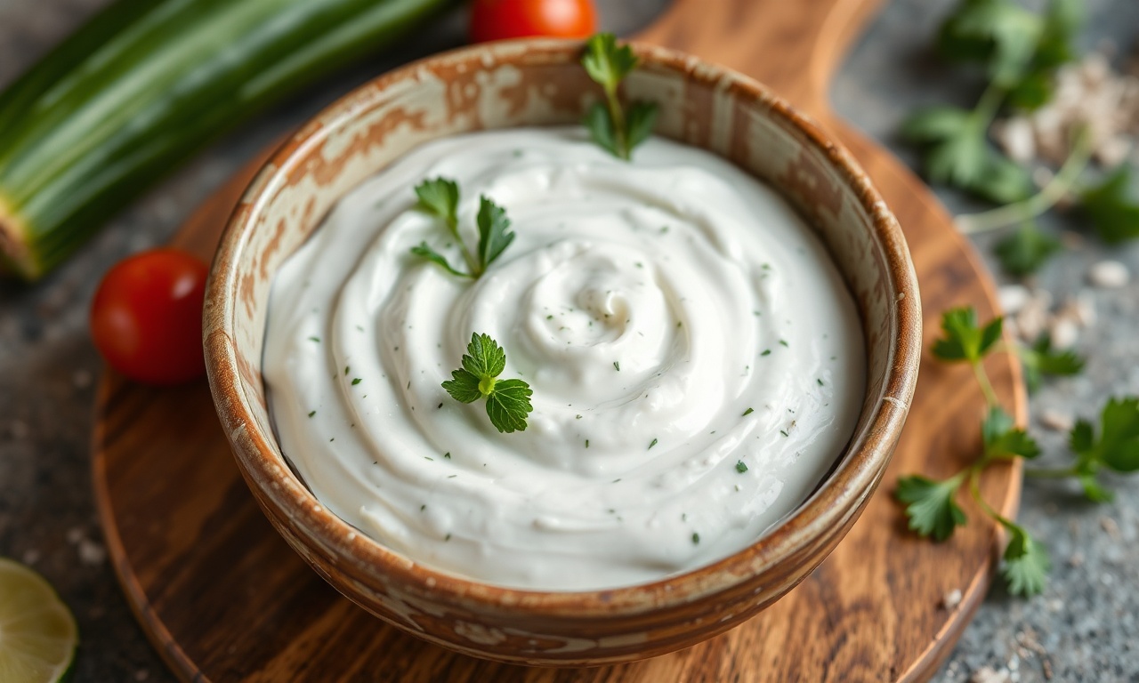Timeless Tzatziki: Delicious classic Greek cucumber yogurt dip.