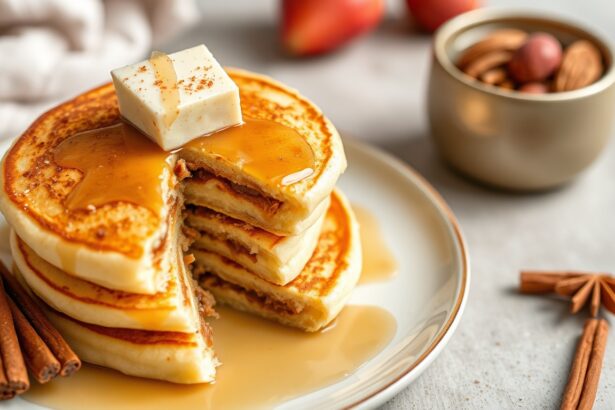 Irresistible sweet griddled pancakes with cinnamon nut filling.