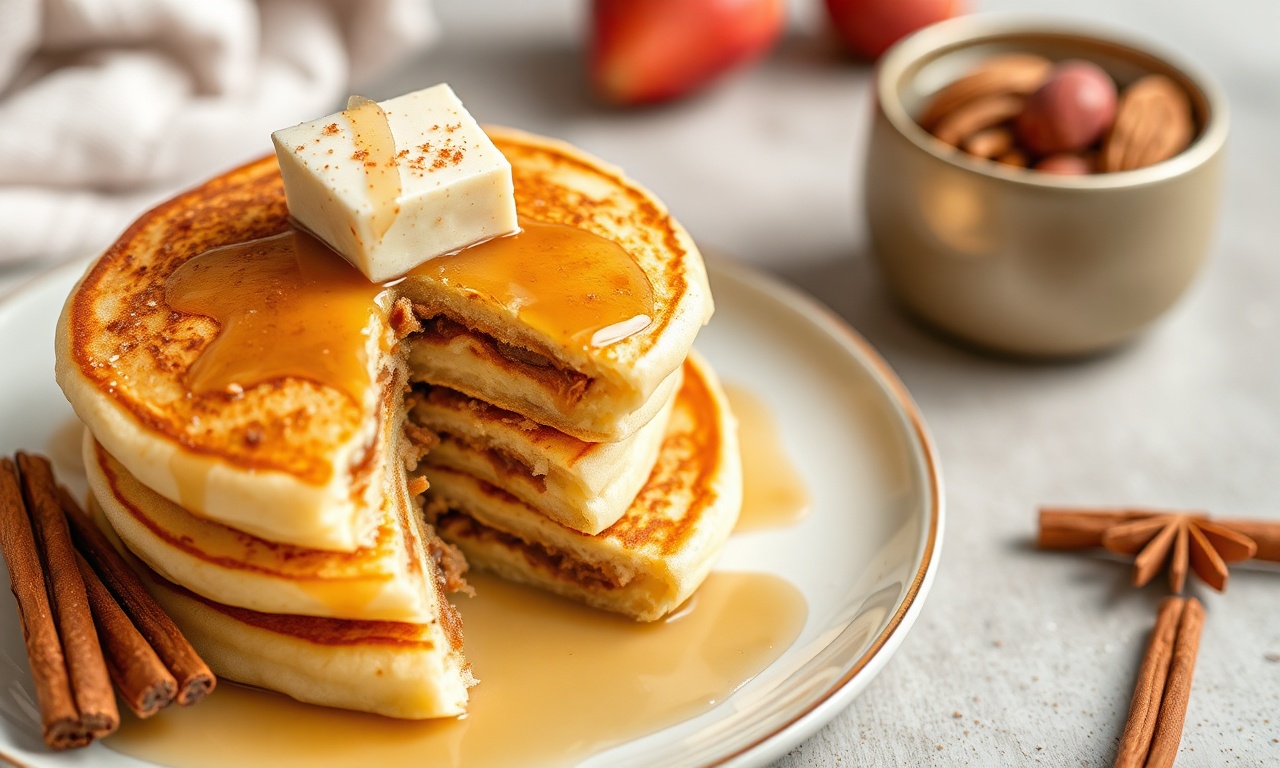 Irresistible sweet griddled pancakes with cinnamon nut filling.