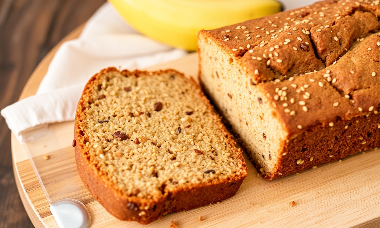 Delicious gluten-free quinoa banana bread, moist and flavorful.