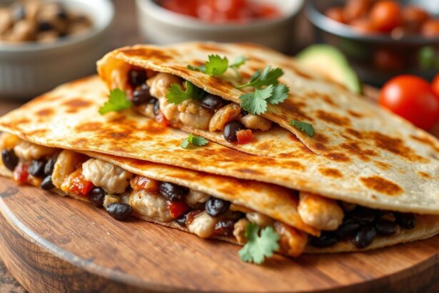 Flavorful turkey black bean quesadilla recipe