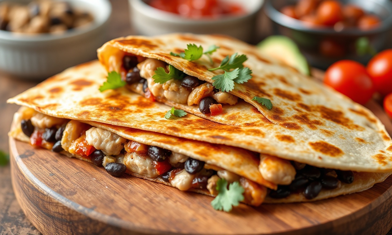 Flavorful turkey black bean quesadilla recipe