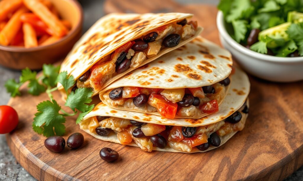 Flavor-packed turkey black bean quesadillas for a satisfying bite.