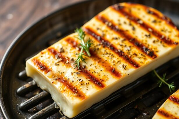 Delicious sizzling grilled provolone with fresh oregano.