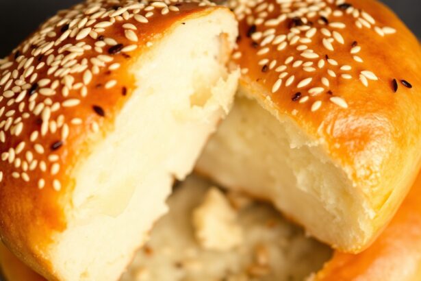Delicious pan-fried sweet buns with crunchy sesame seeds.