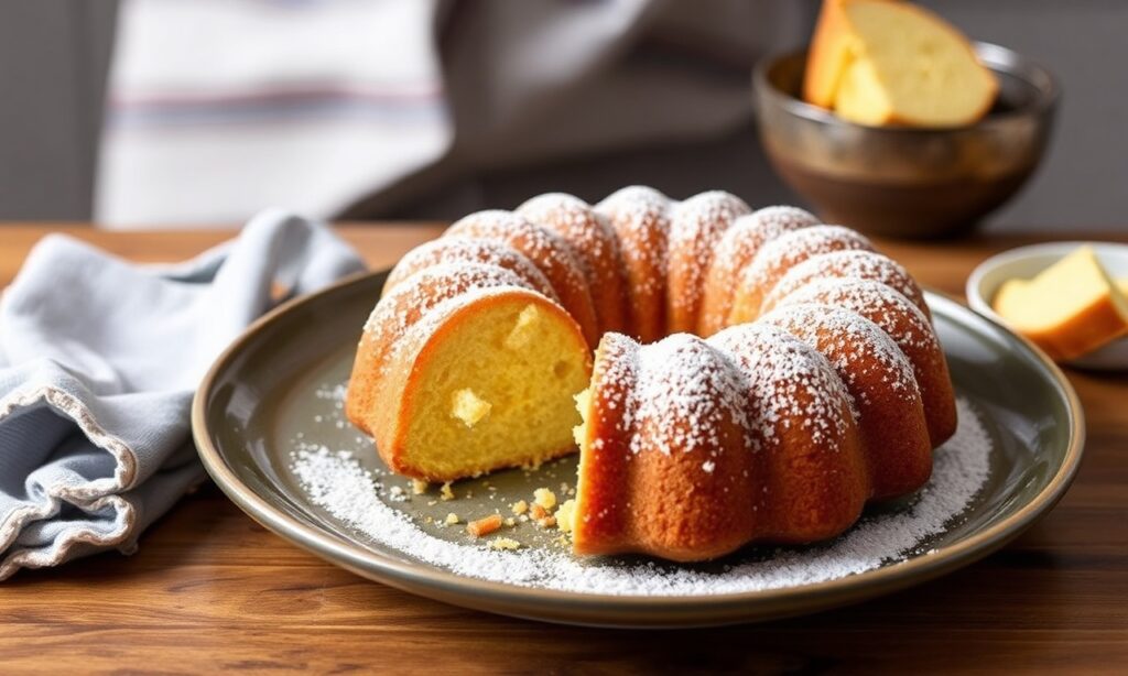 Baking perfect Twinkie-style bundt cake, golden sponge, nostalgic sweetness.
