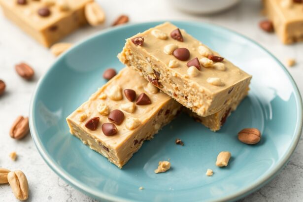 Easy Keto no-bake peanut butter bars, a low-carb treat.