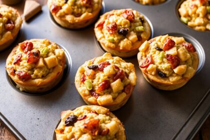 Savory Thanksgiving stuffing muffins, a delicious twist on tradition.