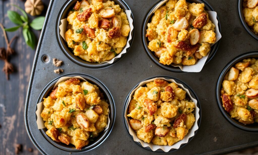 Best Thanksgiving stuffing muffins: savory, festive twist on tradition.