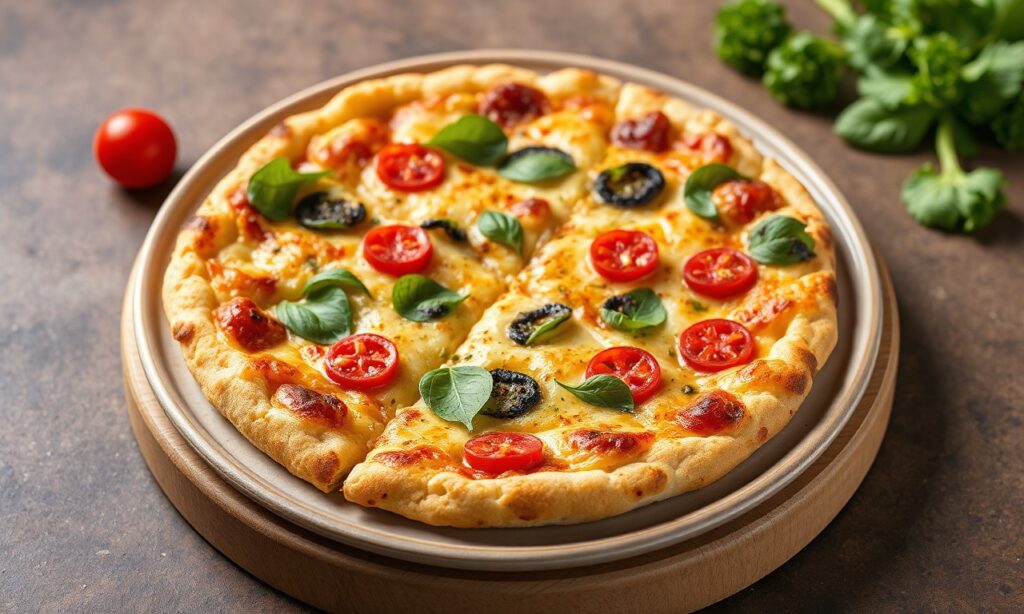 Cauliflower crust pizza: healthy, delicious twist on classic flavor.