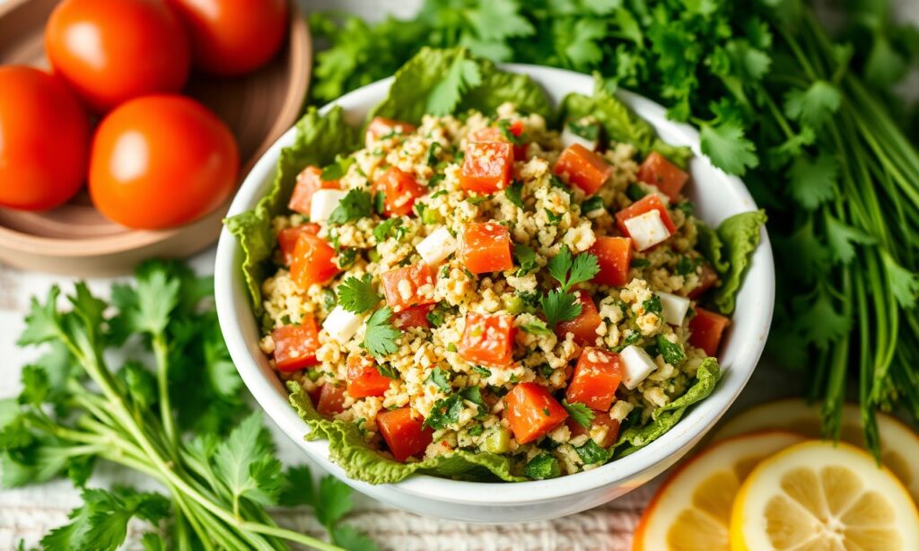 Irresistible Tabbouleh salad: fresh, vibrant Mediterranean flavors.