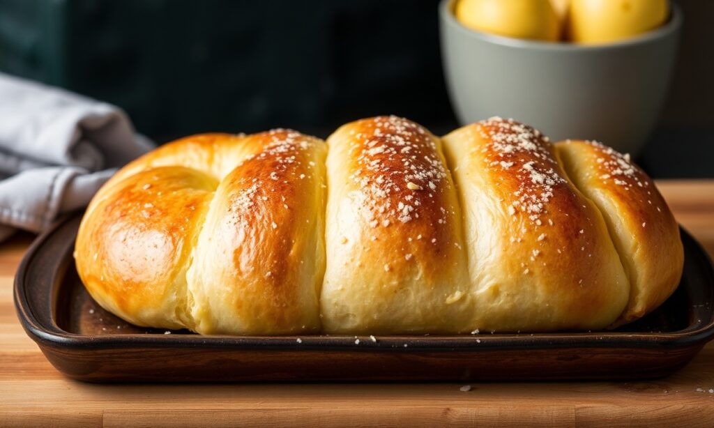 Mastering Rich egg butter twisted rolls: golden baked bread delight.