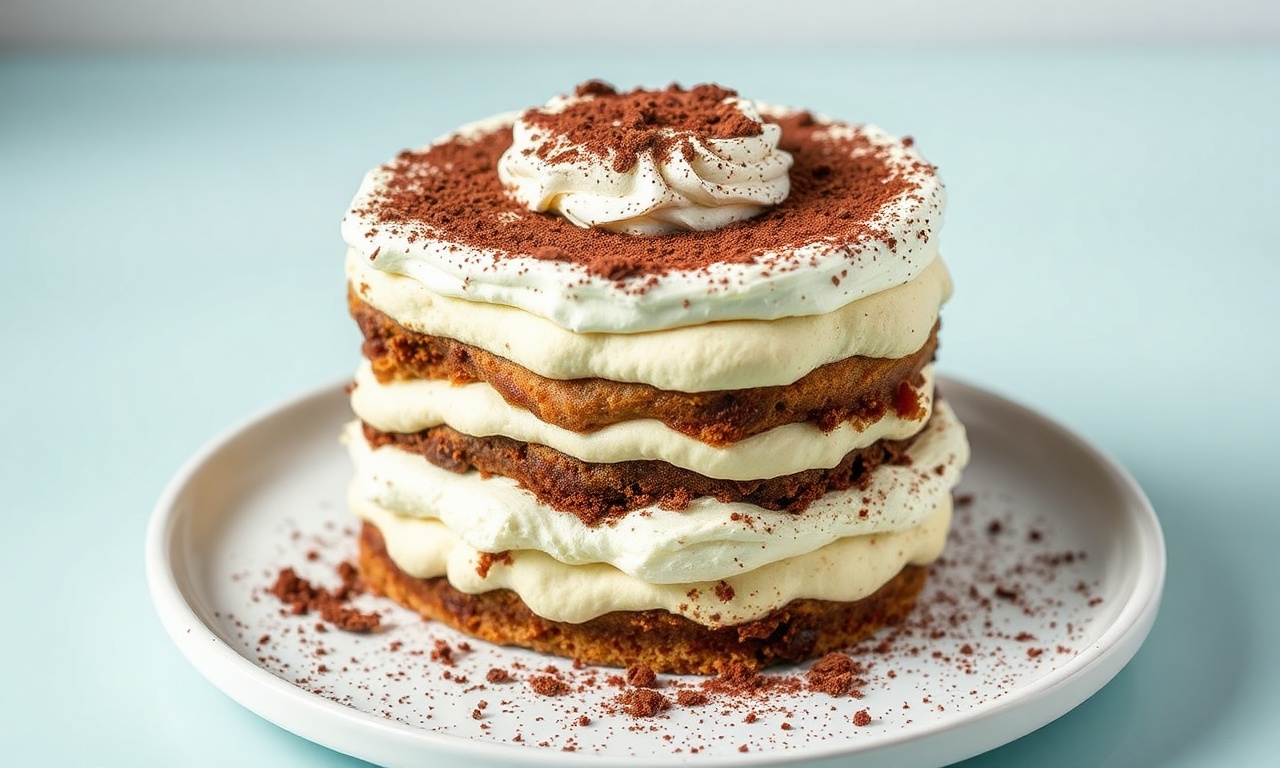 Decadent Tiramisu layer cake, a delicious dessert.