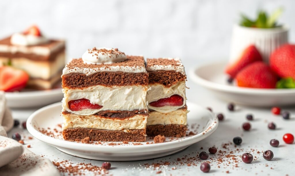 Decadent Tiramisu layer cake, a delightful dessert in every slice.