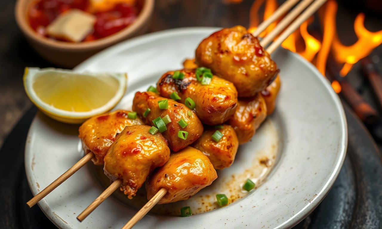 Master Authentic Chinese BBQ chicken skewers recipe.