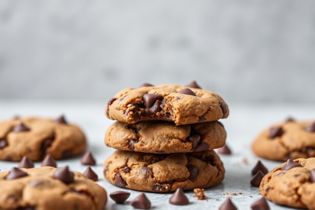 Decadent Keto vegan chocolate chip cookies, a delicious treat.