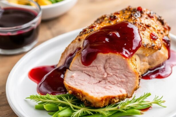 Savor seared duck breast with rich cherry sauce.