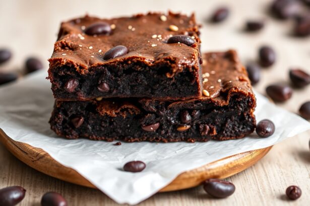 Decadent vegan black bean brownies, a sweet and nutritious treat.
