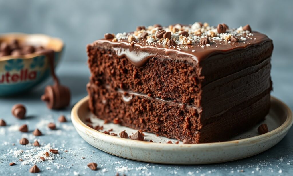 Decadent Nutella-stuffed chocolate cake recipe, a chocolate lover's dream.