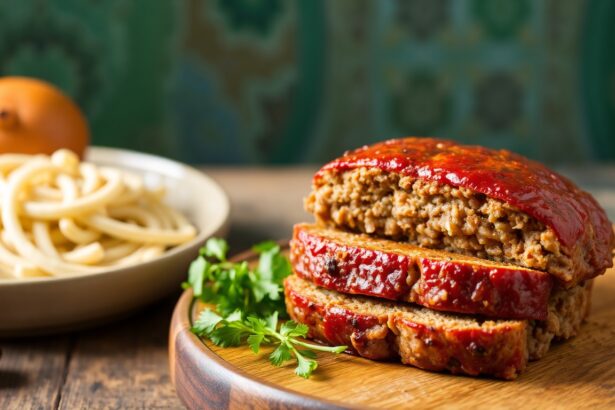Savory turkey and mushroom meatloaf, a hearty and delicious dish.