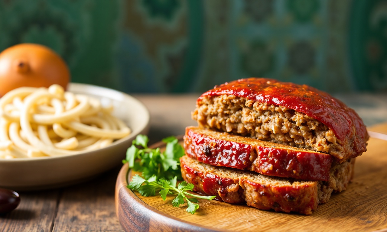 Savory turkey and mushroom meatloaf, a hearty and delicious dish.