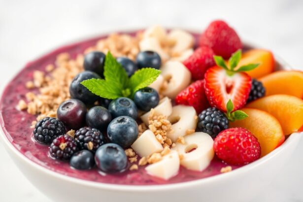 Vibrant Açaí Bowls with fresh fruit toppings.
