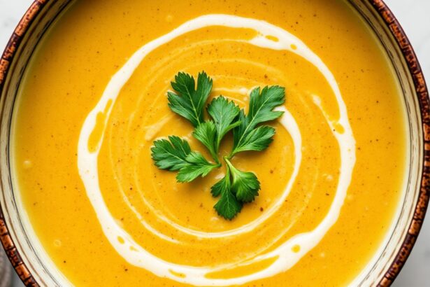 Velvety blended vegetable soup, creamy and magical one-pot meal.