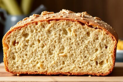 Rustic corn rye loaf with a crackly crust, 7 steps.