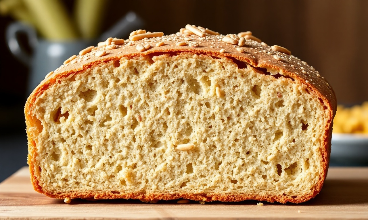 Rustic corn rye loaf with a crackly crust, 7 steps.