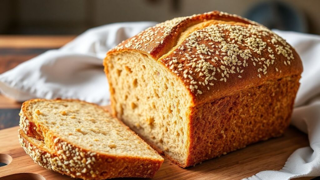 Featured Rustic corn and rye loaf with golden crust