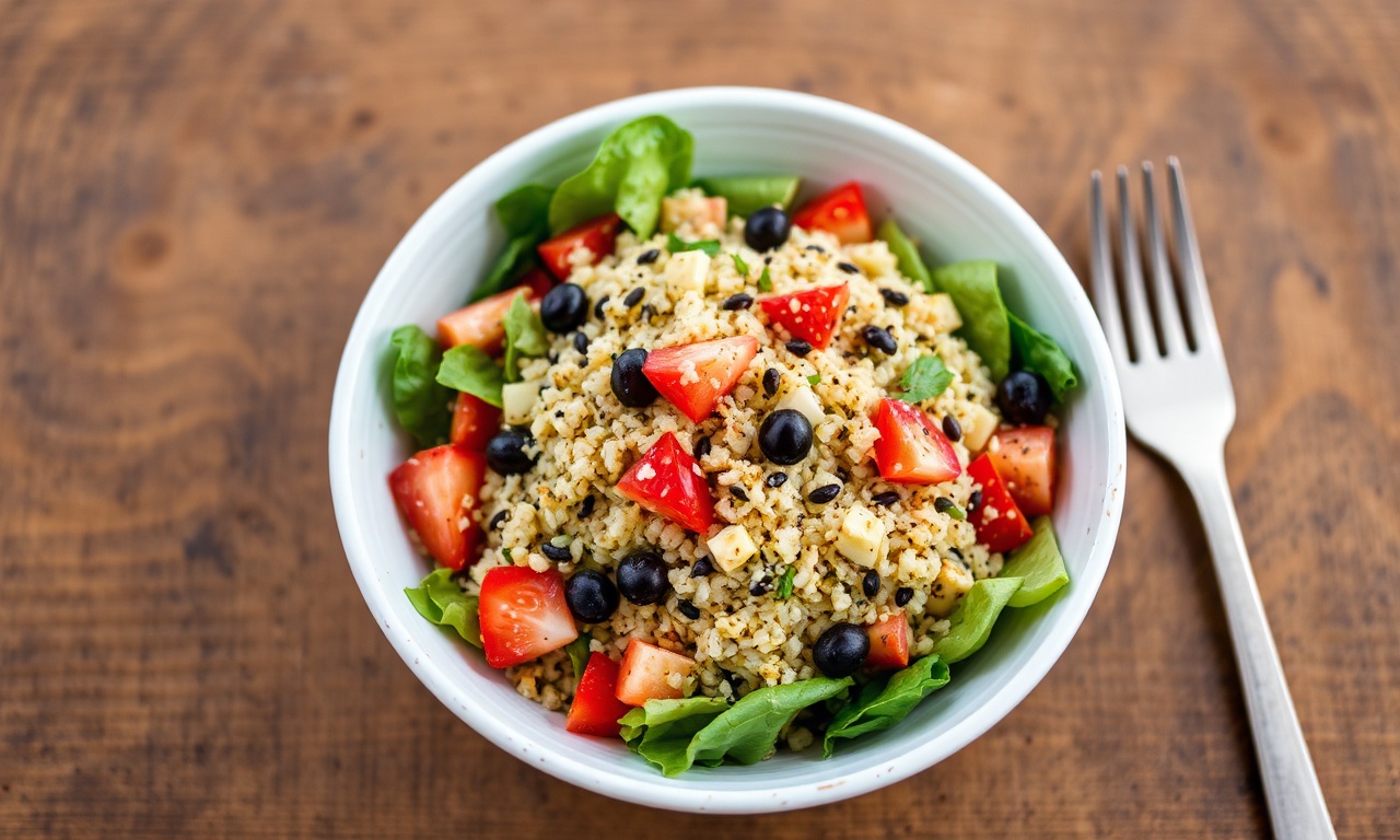 Healthy quinoa salad with 7 benefits for a nutritious meal.