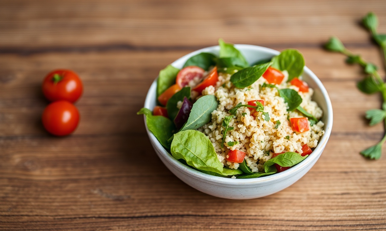 Healthy quinoa salad with Peruvian benefits, tailored for your diet.